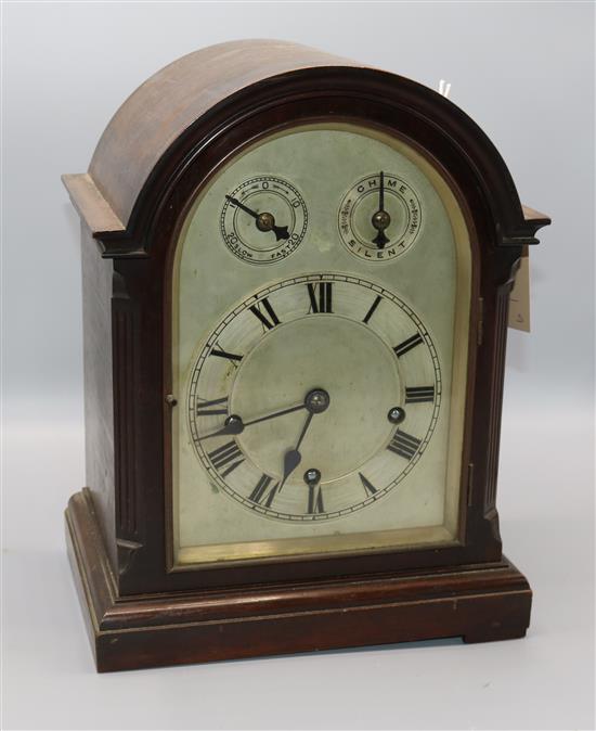 Mahogany mantel clock